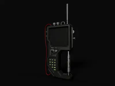 Low-Poly Walkie-Talkie Game Asset Free low-poly 3D model