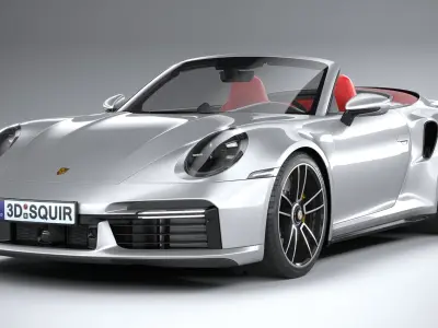 Porsche 911 Turbo S Cabrio 2021 3D model