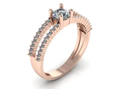   Diamond Ring Jewelry 3D print model