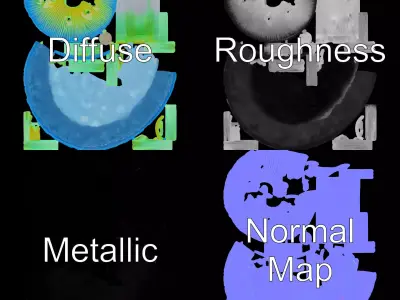 Glowing Crystal Mushroom model pack Low-poly 3D model