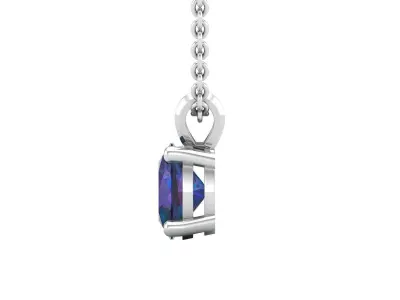 AV 536 Ovel Solitaire Pendant Necklace 3D print model