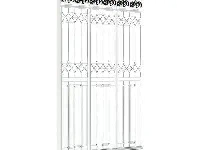 Classic Decorative Wall Panel 3D model