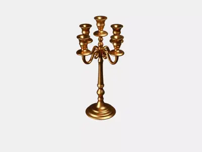 Candelabra golden 3D model