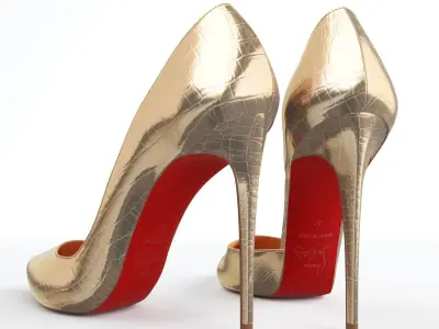 Christian Louboutin Iriza 100mm High Heels 3D model