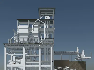 Industrial building 23ZZ26 3D model
