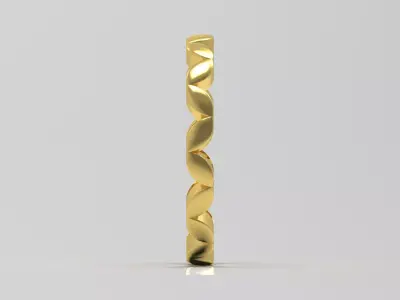 Gold Infinity stl Ring Model gr0131 3D print model