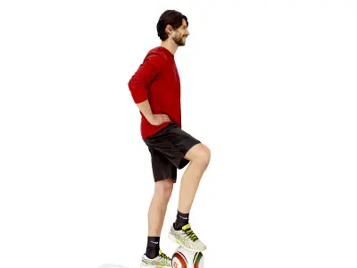 Standing Footbal Player SMan0312-HD2-O04P01-S Low-poly 3D model