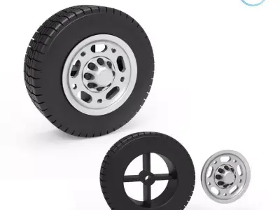 GMC Super Van Wheel 3D print model