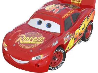 Car Lightning McQueen 3D model