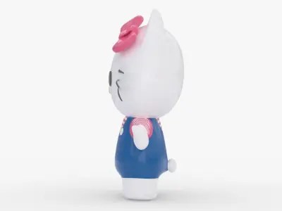 Hello Kitty Low-poly 3D model