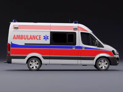 Ambulance Honda 3D model