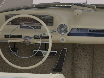 Cadillac 1959 Eldorado Pink PBR 3D Model 3D model