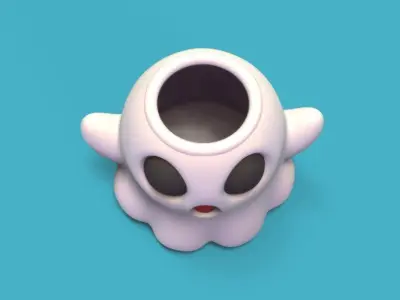 Ghost  Pot 3D print model