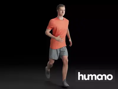 Humano Running Man 0803 3D model
