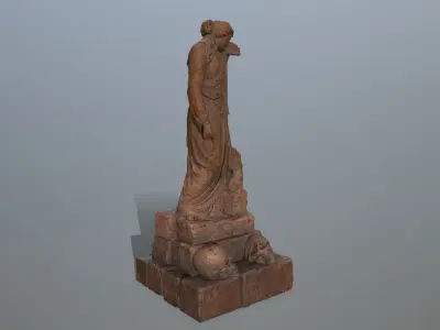 statue 5 aphrodite Low-poly 3D model