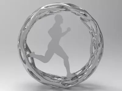 Running people  3D print model