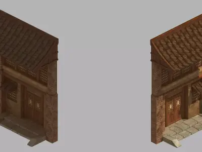 Game Mountain - Architecture - House 02 3D model