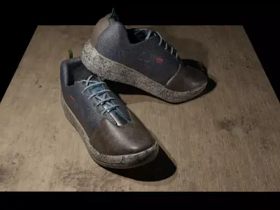 Sneakers pair of shoes 3D model