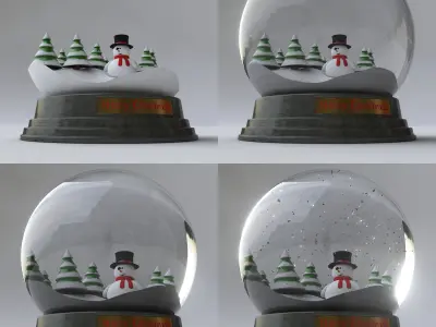 Snowglobe Animated 3D model