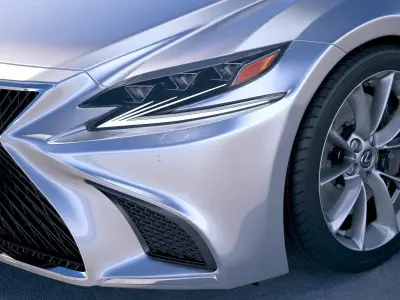 Lexus LS500h 2019  3D model