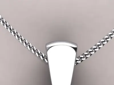 symmetry heart shape pendent bridge connected  3D print model