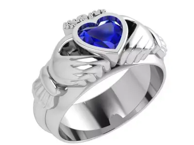 Heart Cut Ring 3709 3D print model