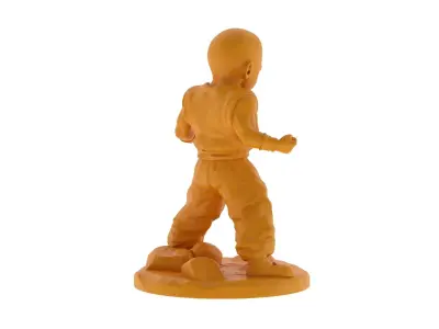 Krillin 3D Print figurine of man 3D print model