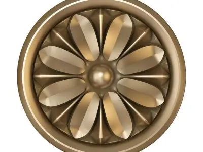 rosette cnc 3D model