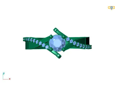 Women Ring 3DM Womens Ring 3d models 3D print model 3D print model 43