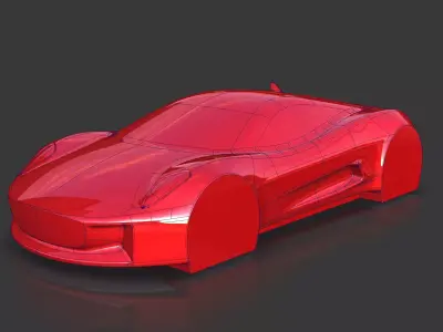 Jaguar CX-75 James Bond 007 Car Concept Speedform 3D model