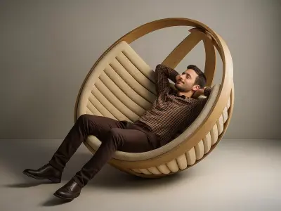 Semispherical Chair Free 3D model