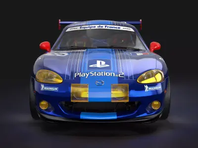 MX-5 NBFL Miata 2002 LeMans Livery Low-poly 3D model