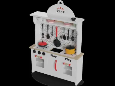 Cars and action games Play Kitchen Set 3D model