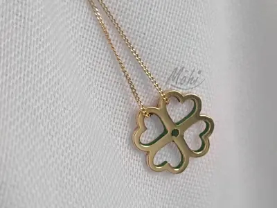 Necklace Clover 3D print model