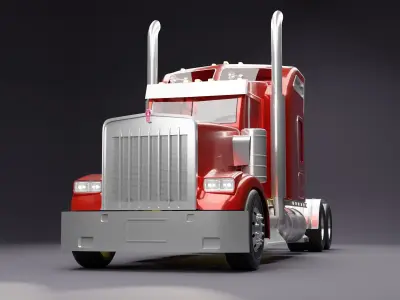 Kenworth W900 3D model