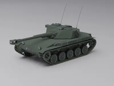 AMX ELC Bis Low-poly 3D model