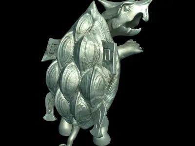 Gang Indoor - Feng Shui Array - Basalt Stone 3D model