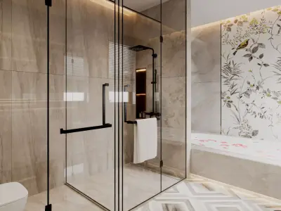 Modern Bathroom 3D Model 3D model