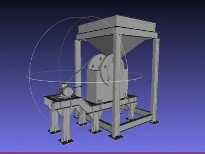 Jaw Crusher Plant Free 3D model