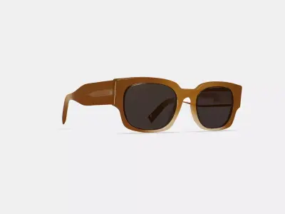 Domingo Sunglasses in Cinnamon Crystal Fade 3D model