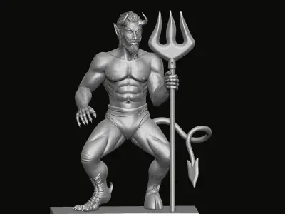 EL Diablito Statue 3D print model