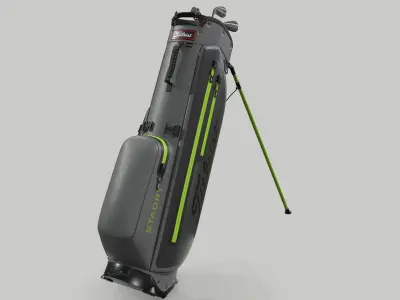 Titleist Gray-Green StaDry Golf Bag Plus 3D model
