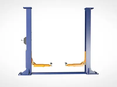 2 Post Car Lift Low-poly 3D model