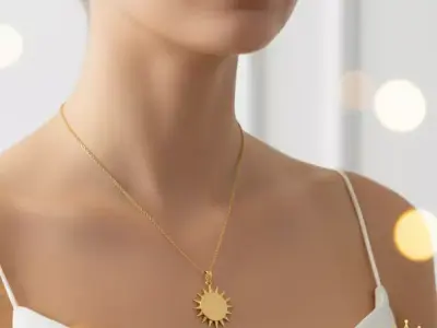 Golden Solaris Pendant 3D print model