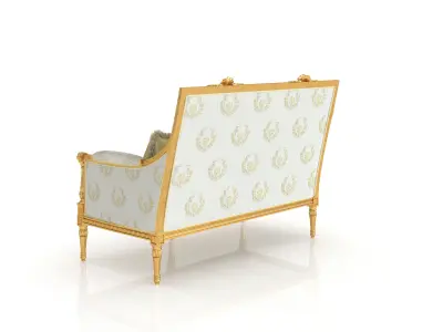 Victorian loveseat by Modenese 3D model