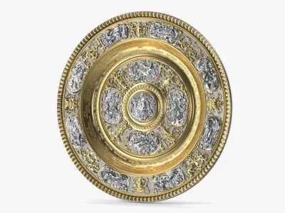 Wimbledon Cups Women 3D model