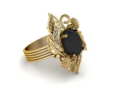 Luxury Wedding Ring For Women 3d Printable Model 3D print model