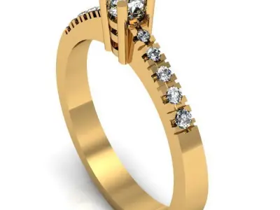daimond ring 3D print model purchase