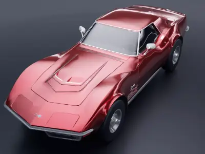 Chevrolet Corvette ZR1 1970 Low-poly 3D model