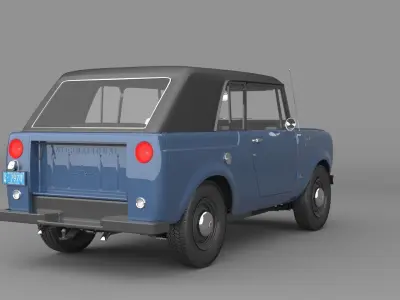 1967 International Scout 800 Sport Top 3D model